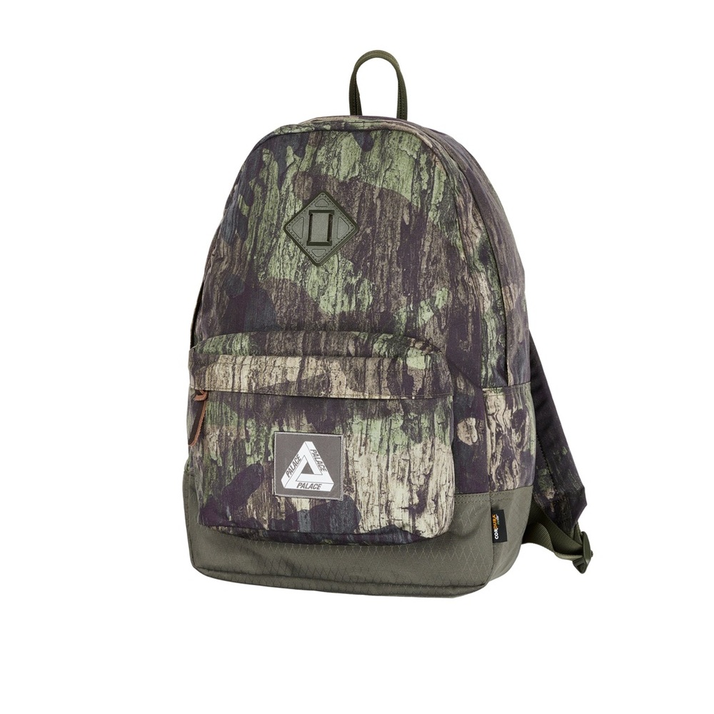 PALACE CORDURA TRI-BACKPACK Camo Forest DPM Graphic Print Tri-Ferg Patch Logo
